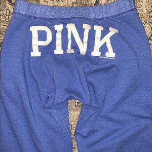 Vintage PINK Victoria's Secret Blue Sweatpants Lounge      S/M/L